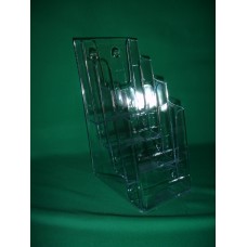 4 Tier Countertop Slant Back Brochure Holder for 4x9 Trifold Literature 