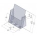Clear Countertop Brochure Holder for 8.5x11 Literature 