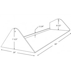 Top Polycarbonate Lid for 16 Tubs Ice Cream Cabinet, Right