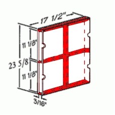 Red Back Board Holder, 4 inserts