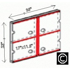 Daily Operations Plan Holder, Large, w/Red Strips Daily Operations Plan Holder, Large, w/Red Strips