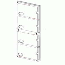 Daily Operations Vertical Set, 4 Horizontal Pockets for procedure charts Daily Operations Vertical Set, 4 Horizontal Pockets for procedure charts