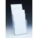 2 Tier Wall Mount / Countertop Brochure Holder for Trifold Literature up to 4 3/8"w LOT of 6 units 2 Tier Wall Mount / Countertop Brochure Holder for Trifold Literature up to 4 3/8"w LOT of 6 units