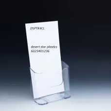 Pamphlet Display 4" w wall mount and stand alone  Lot of 10 units