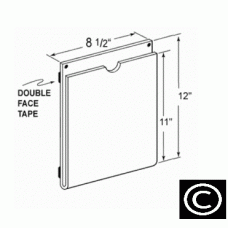 Sign Holder, Vertical Wall Mount, Lightweight