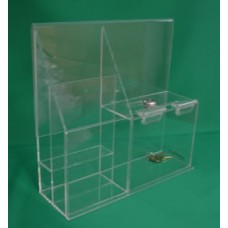 Donation Box with Brochure Holder
