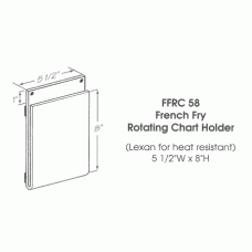 French Fry Rotating Chart Holder French Fry Rotating Chart Holder