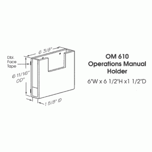 Operations Manual Holder 610