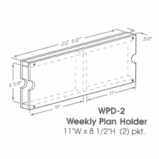 Weekly Plan Holder, (2 inserts)