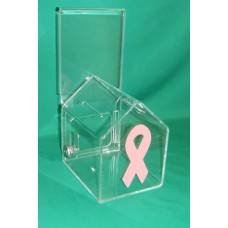 Breast Cancer Awareness - Donation Box, House Shaped
