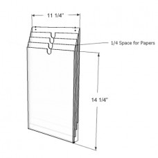 Daily Operations Plan Holder, Vertical 4 Pockets