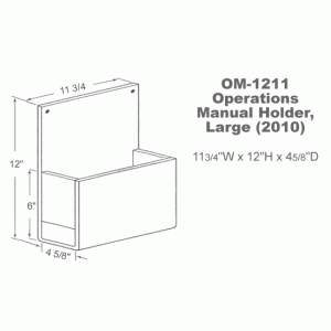 Operations Manual Holder, Large (2010)