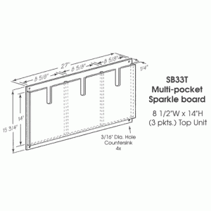 Multi-pocket Sparkle Board