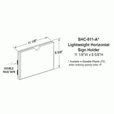 Lightweight Horizontal Sign Holder, Flashed