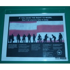 E-Verify - Right to Work, Wall-Mount Sign Holder
