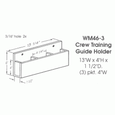 Crew Training Guide Holder, 3 Pockets